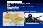 Russia Moves to Deploy Troops in Ukraine Ukraine crisis: Russia stands firm despite rebukes, threats of sanctions Nato warns that Russia is risking Europe's.