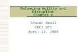 Balancing Agility and Discipline Chapter 4 Sharon Beall EECS 811 April 22, 2004.