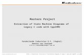 Slide 1, Presentation: Extraction of State Machine Diagrams of Legacy C code with Cpp2XMI, 4-2-2009 | Dennie van Zeeland Masters Project Extraction of.