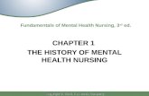 Copyright © 2005. F.A. Davis Company Fundamentals of Mental Health Nursing, 3 rd ed. CHAPTER 1 THE HISTORY OF MENTAL HEALTH NURSING.
