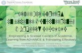 Engineering & Science Careers in Academia, Learning from ADVANCE & Translating Effectively NSF#0620013 Social, Behavioral, & Economic Sciences ADVANCE-PAID: