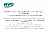 NYC’s Waterborne Disease Risk Assessment Program – 20 Years Later: Program Implementation and Data Findings 2013 NYC Watershed / Tifft Science & Technology.