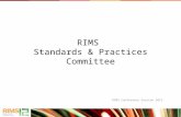 RIMS Standards & Practices Committee RIMS Conference Session 2012.