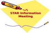 STAR Information Meeting. Agenda Changes Security Before testing During testing After testing Testing Calendar.