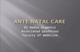 Dr Nadia ALgantri Associated professor Faculty of medicine.