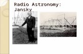 Radio Astronomy: Jansky. Radio Astronomy: Reber Radio Astronomy Jan Oort Hendrik van de Hulst.