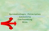 Epidemiologic Principles Causality Confounding Bias.