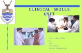 CLINICAL SKILLS UNIT EDUCATIONAL LOOPS BY CHSE CSP 020401 GENERAL EXAMINATION.
