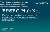 EPSRC HubNet Defining the future research roadmap in electrical energy networks Prof Paul Lewin 22 May 2012.