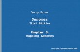 Genomes Third Edition Chapter 3: Mapping Genomes Copyright © Garland Science 2007 Terry Brown.