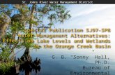 St. Johns River Water Management District Special Publication SJ97-SP8 Water Management Alternatives: Effects on Lake Levels and Wetlands in the Orange.