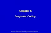 Chapter 5 Diagnostic Coding Elsevier items and derived items © 2010, 2008 by Saunders, an imprint of Elsevier Inc.