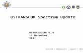 1 innovate | collaborate | support | deliver USTRANSCOM/TCJ6 13 December, 2011 USTRANSCOM Spectrum Update.