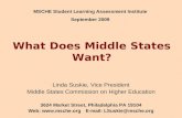 What Does Middle States Want? Linda Suskie, Vice President Middle States Commission on Higher Education 3624 Market Street, Philadelphia PA 19104 Web: