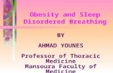 Obesity and Sleep Disordered Breathing BY AHMAD YOUNES Professor of Thoracic Medicine Mansoura Faculty of Medicine.