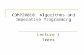 COMP20010: Algorithms and Imperative Programming Lecture 1 Trees.
