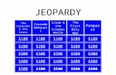 JEOPARDY $100 $200 $300 $400 $500 The Crescent & the Cross Crusade Webquest Islam & the Islamic World The First Holy War Potporri.