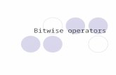 Bitwise operators. Representing integers We typically think in terms of decimal (base 10) numbers.  Why?  A decimal (or base 10) number consists of.