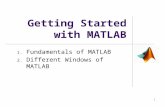 Getting Started with MATLAB 1. Fundamentals of MATLAB 2. Different Windows of MATLAB 1.