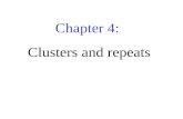 Chapter 4: Clusters and repeats. 4.1 Introduction  Duplication of DNA is a major force in evolution.
