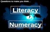 Questions to make you think… Literacy Numeracy. How would you describe an elephant to someone who has never seen one?