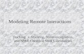 Modeling Remote Interactions Docking,  -Stacking, Stereorecognition, and NMR Chemical Shift Calculations.