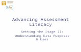 Advancing Assessment Literacy Setting the Stage II: Understanding Data Purposes & Uses.