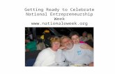 Getting Ready to Celebrate National Entrepreneurship Week .