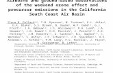 Airborne and ground-based observations of the weekend ozone effect and precursor emissions in the California South Coast Air Basin Ilana B. Pollack 1,2,