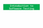 Introduction to Software Testing. Types of Software Testing Unit Testing Strategies – Equivalence Class Testing – Boundary Value Testing – Output Testing.