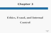 Chapter 3-1 Chapter 3 Ethics, Fraud, and Internal Control.