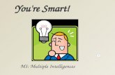You're Smart! MI: Multiple Intelligences Howard Gardner, Ph.D is a professor at Harvard University. He first proposed the theory of multiple intelligences.