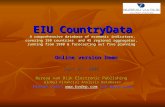 EIU CountryData A comprehensive database of economic indicators, covering 150 countries and 45 regional aggregates, running from 1980 & forecasting out.