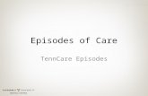Episodes of Care TennCare Episodes. 2016… 2015 2014 2013 2012 …2011 Today Future Value-driven, Coordinated Care Volume-driven, Fragmented Care Payment.