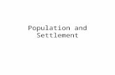 Population and Settlement. June 2003 OCR C (a) For a named country that you have studied, draw a simple population pyramid to show its current population.