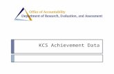 KCS Achievement Data. District-wide Achievement District Achievement  Achievement plots will be included for the following subjects  Algebra I  Algebra.