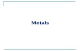 Metals. Metals essential for life: The role for most is uncertain Na, K, Mg, Ca V, Cr, Mn, Fe Co, Ni, Cu, Zn Mo, W.