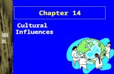 Chapter 14 Cultural Influences. Every organization exists in an external culture and perpetuates its own internal culture.