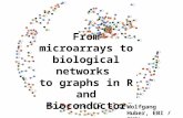 From microarrays to biological networks to graphs in R and Bioconductor Wolfgang Huber, EBI / EMBL.