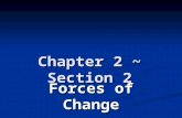 Earth Notes Chapter 2 ~ Section 2 Forces of Change.