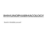 IMMUNOPHARMACOLOGY Bashir Alsiddiq yousef. Review *2 major components of the immune system: -INNATE Physical – skin, mucus membrane Biochemical – complement,