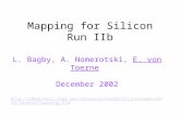 Mapping for Silicon Run IIb L. Bagby, A. Nomerotski, E. von Toerne December 2002 .