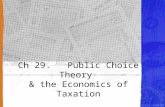 Ch 29.Public Choice Theory & the Economics of Taxation.