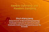 1 Sample Geometry and Random Sampling Shyh-Kang Jeng Department of Electrical Engineering/ Graduate Institute of Communication/ Graduate Institute of Networking.