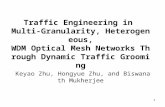 1 Traffic Engineering in Multi-Granularity, Heterogeneous, WDM Optical Mesh Networks Through Dynamic Traffic Grooming Keyao Zhu, Hongyue Zhu, and Biswanath.