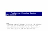 Lecture 7 Production Planning System (Revisited) Books Introduction to Materials Management, Sixth Edition, J. R. Tony Arnold, P.E., CFPIM, CIRM, Fleming.