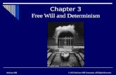 Chapter 3 Free Will and Determinism McGraw-Hill © 2013 McGraw-Hill Companies. All Rights Reserved.