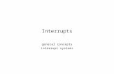 Interrupts general concepts interrupt systems. Interrupts - concepts 2/27 Interrupt - the event inside or outside of microprocessor system, requested.