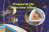 Prospect of Life in the Solar System ASTR 1420 Lecture 11 Sections 7.1-7.3.