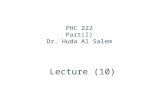 PHC 222 Part(I) Dr. Huda Al Salem Lecture (10). How to improve water solubility? 1- Salt formation.
